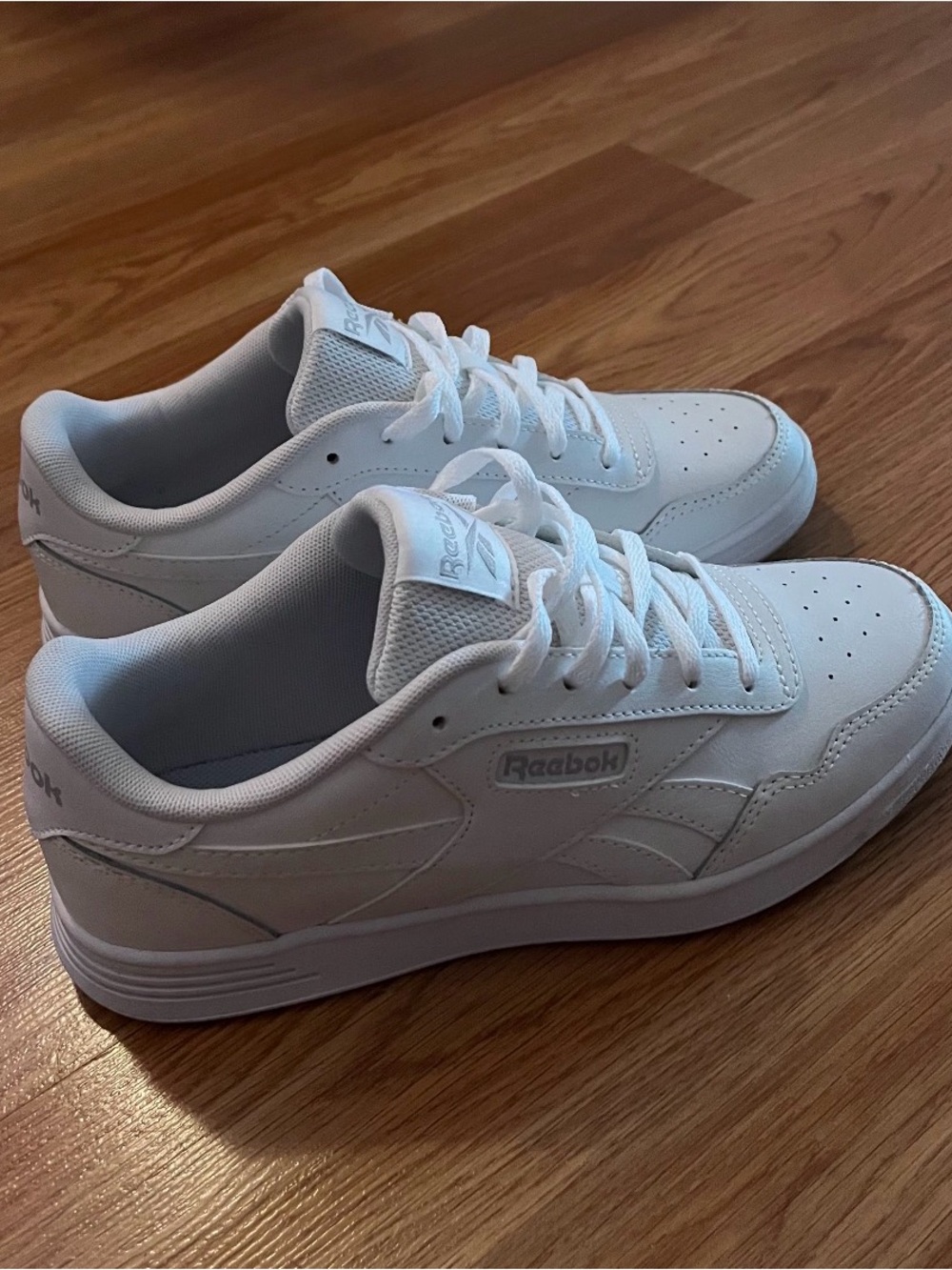 Reebok White Low-Top Leather Sneakers